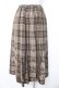 画像2: axes femme / フロッキーチェックスカート M 茶 Y-26-02-11-110-AX-SK-SZ-ZY (2)