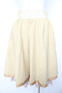 画像2: Hoshibako Works / チューリップさん　チェックスカート M イエロー Y-26-02-11-111-LO-SK-SZ-ZY