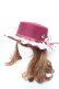 画像1: axes femme / 巻きバラレースカンカン帽  ワイン Y-26-02-11-014-AX-AC-SZ-ZY (1)