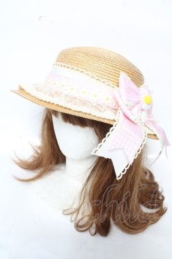 画像1: Angelic Pretty / マーガレットドールストローハット  ピンク Y-26-02-11-016-AP-AC-AS-ZY