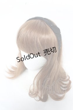 画像1: Fi.n.t / ビーズ付きカチューシャ  黒 Y-26-02-11-021-CA-AC-SZ-ZY