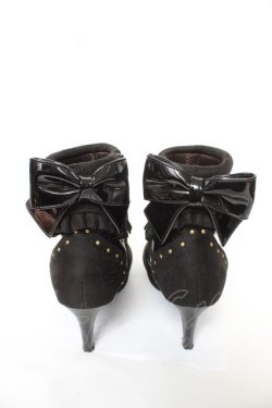 画像3: axes femme POETIQUE / パールヒールショートブーツ L 黒 Y-26-02-11-026-AX-SH-SZ-ZY