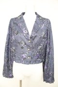 axes femme kawaii / クラシックブーケ柄ジャケット M パープル Y-26-02-11-028-AX-JA-SZ-ZY
