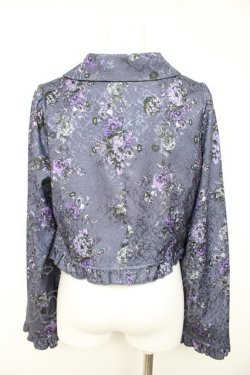 画像2: axes femme kawaii / クラシックブーケ柄ジャケット M パープル Y-26-02-11-028-AX-JA-SZ-ZY