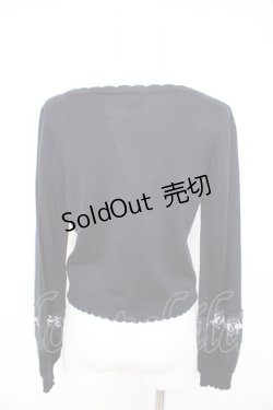 画像2: axes femme / 薔薇刺しゅうカーディガン M 紺 Y-26-02-11-031-AX-TO-SZ-ZY