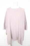 axes femme / ハイネックニットポンチョ M ピンク Y-26-02-11-039-AX-TO-SZ-ZY