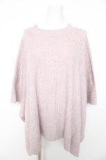 画像1: axes femme / ハイネックニットポンチョ M ピンク Y-26-02-11-039-AX-TO-SZ-ZT024 (1)