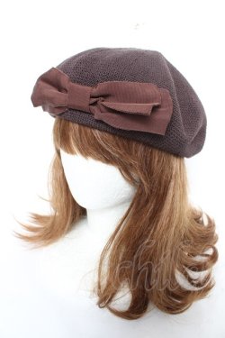 画像1: m petit by misako / AMリボンサーモベレー  中茶 Y-26-02-13-054-LO-AC-SZ-ZY