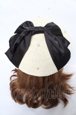 画像1: axes femme kawaii / リボンサマーベレー  黒 Y-26-02-13-055-AX-AC-SZ-ZY