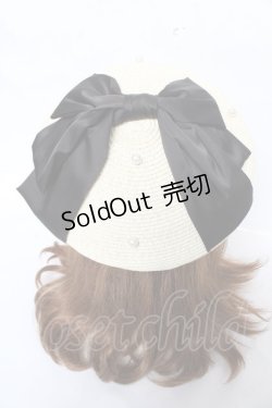 画像1: axes femme kawaii / リボンサマーベレー  黒 Y-26-02-13-055-AX-AC-SZ-ZY
