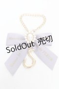 Maison de FLEUR / EC限定 イニシャルリボンパールチャーム  S Y-26-02-13-006-LO-ZA-SZ-ZY
