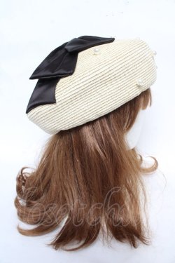 画像4: axes femme kawaii / リボンサマーベレー  黒 Y-26-02-13-055-AX-AC-SZ-ZY