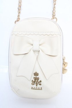 画像1: m petit by misako / AMリボンショルダーバッグ  中白 Y-26-02-13-059-LO-BG-SZ-ZY