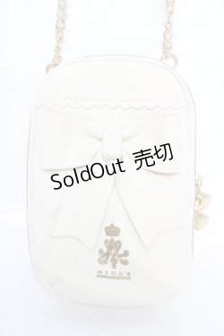 画像1: m petit by misako / AMリボンショルダーバッグ  中白 Y-26-02-13-059-LO-BG-SZ-ZY