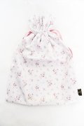 Maison de FLEUR / フラワープリント巾着 F ピンク Y-26-02-13-060-LO-ZA-SZ-ZY