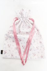 画像2: Maison de FLEUR / フラワープリント巾着 F ピンク Y-26-02-13-060-LO-ZA-SZ-ZT635 (2)