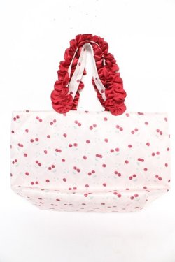 画像2: Maison de FLEUR / チェリーフリルハンドルトートプチバッグ F ピンク Y-26-02-13-064-LO-BG-SZ-ZY
