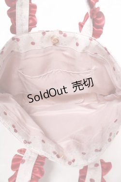 画像3: Maison de FLEUR / チェリーフリルハンドルトートプチバッグ F ピンク Y-26-02-13-064-LO-BG-SZ-ZS
