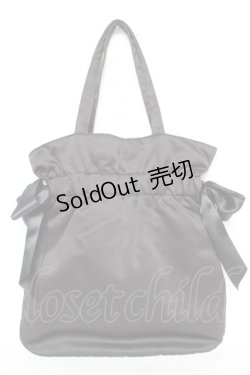 画像2: Maison de FLEUR / ダブルリボンギャザートートバッグ F ブラック Y-26-02-13-067-LO-BG-SZ-ZY