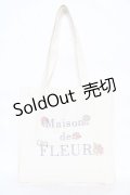 Maison de FLEUR / サンリオキャラクターズトートバッグ F アイボリー/キキララ Y-26-02-13-069-LO-BG-SZ-ZS