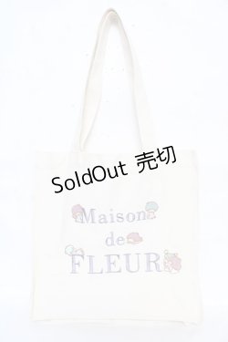 画像1: Maison de FLEUR / サンリオキャラクターズトートバッグ F アイボリー/キキララ Y-26-02-13-069-LO-BG-SZ-ZS