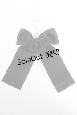 画像2: ｍ petit by misako / ギンガムチェックリボンバッグチャーム  黒 Y-26-02-13-008-LO-ZA-SZ-ZT636-F004