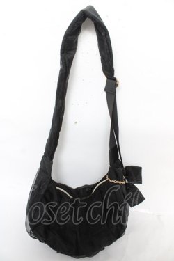 画像2: m petit by misako / AMチュールリボンショルダーバッグ  中黒 Y-26-02-13-071-LO-BG-SZ-ZY