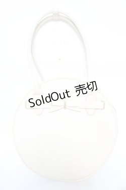 画像1: ｍ petit by misako / AMサークルリボントートバッグ  中白 Y-26-02-13-075-LO-BG-SZ-ZY