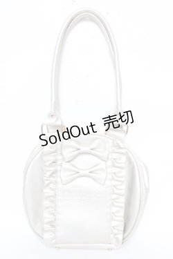 画像1: axes femme kawaii / ツインリボンラウンドハンドバッグ  ゴールド Y-26-02-13-076-AX-BG-SZ-ZY