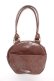 画像2: axes femme kawaii / ツインリボンラウンドハンドバッグ  茶 Y-26-02-13-077-AX-BG-SZ-ZY (2)