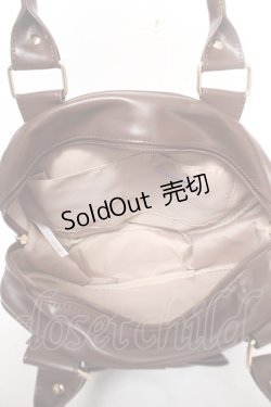 画像3: axes femme kawaii / ツインリボンラウンドハンドバッグ  茶 Y-26-02-13-077-AX-BG-SZ-ZY