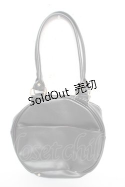 画像2: axes femme kawaii / ツインリボンラウンドハンドバッグ  黒 Y-26-02-13-078-AX-BG-SZ-ZY