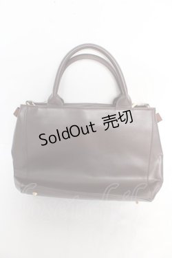 画像2: m petit by misako / AMレースアップ 2WAY トートバッグ  中茶 Y-26-02-13-080-LO-BG-SZ-ZY