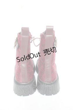 画像3: axes femme / バックル使いワークブーツ L ワイン Y-26-02-13-082-AX-SH-SZ-ZY