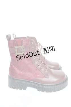 画像4: axes femme / バックル使いワークブーツ L ワイン Y-26-02-13-082-AX-SH-SZ-ZY