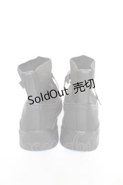 画像3: axes femme / ニットスニーカーブーツ L 黒 Y-26-02-13-083-AX-SH-SZ-ZY