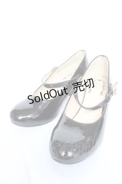 画像1: axes femme / 飾りバックル2WAYパンプス S エナメル黒 Y-26-02-13-084-AX-SH-SZ-ZY