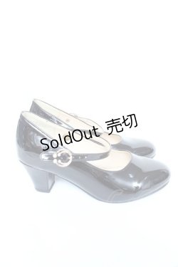 画像4: axes femme / 飾りバックル2WAYパンプス S エナメル黒 Y-26-02-13-084-AX-SH-SZ-ZY