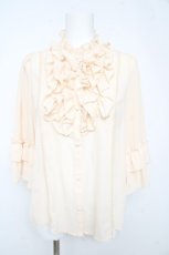 画像1: axes femme kawaii / シャルロットブラウス M 生成り Y-26-02-13-085-AX-BL-SZ-ZS (1)