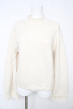 画像1: axes femme / フレア袖ハイネックニット F クリーム Y-26-02-13-092-AX-TO-SZ-ZY