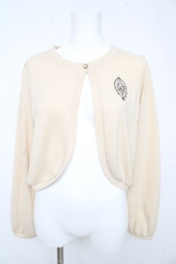 画像1: axes femme POETIQUE / ティータイム刺繍ボレロ M 生成り Y-26-02-13-093-AX-TO-SZ-ZY