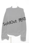axes femme / フレア袖ハイネックニット F 黒 Y-26-02-13-099-AX-TO-SZ-ZY