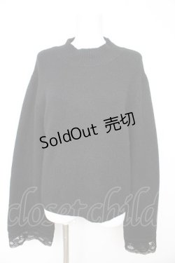 画像1: axes femme / フレア袖ハイネックニット F 黒 Y-26-02-13-099-AX-TO-SZ-ZY