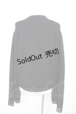 画像2: axes femme / フレア袖ハイネックニット F 黒 Y-26-02-13-099-AX-TO-SZ-ZY