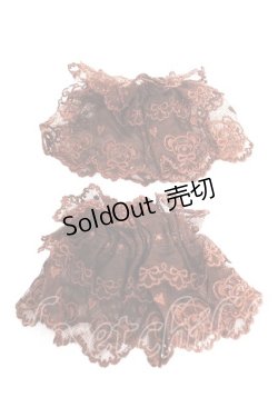 画像2: axes femme kawaii / クマ刺繍お袖留め  茶 Y-26-02-13-012-AX-ZA-SZ-ZY