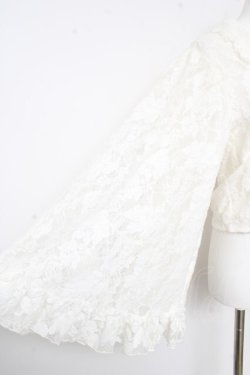 画像3: axes femme / 起毛レース姫袖風ボレロ F 白 Y-26-02-13-101-AX-TO-SZ-ZY