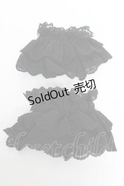 画像2: Chalmiere / トリプルリボンお袖留め  黒 Y-26-02-13-013-LO-ZA-SZ-ZY