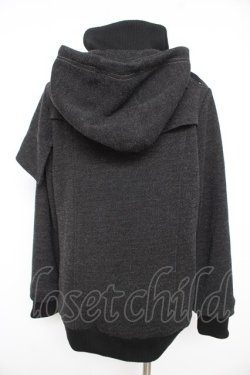 画像2: Ozz conte / ハイネック変形ジャケット  黒 Y-26-02-13-111-OO-JA-SZ-ZY