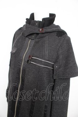 画像3: Ozz conte / ハイネック変形ジャケット  黒 Y-26-02-13-111-OO-JA-SZ-ZY