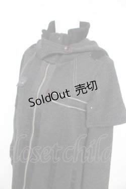 画像3: Ozz conte / ハイネック変形ジャケット  黒 Y-26-02-13-111-OO-JA-SZ-ZY